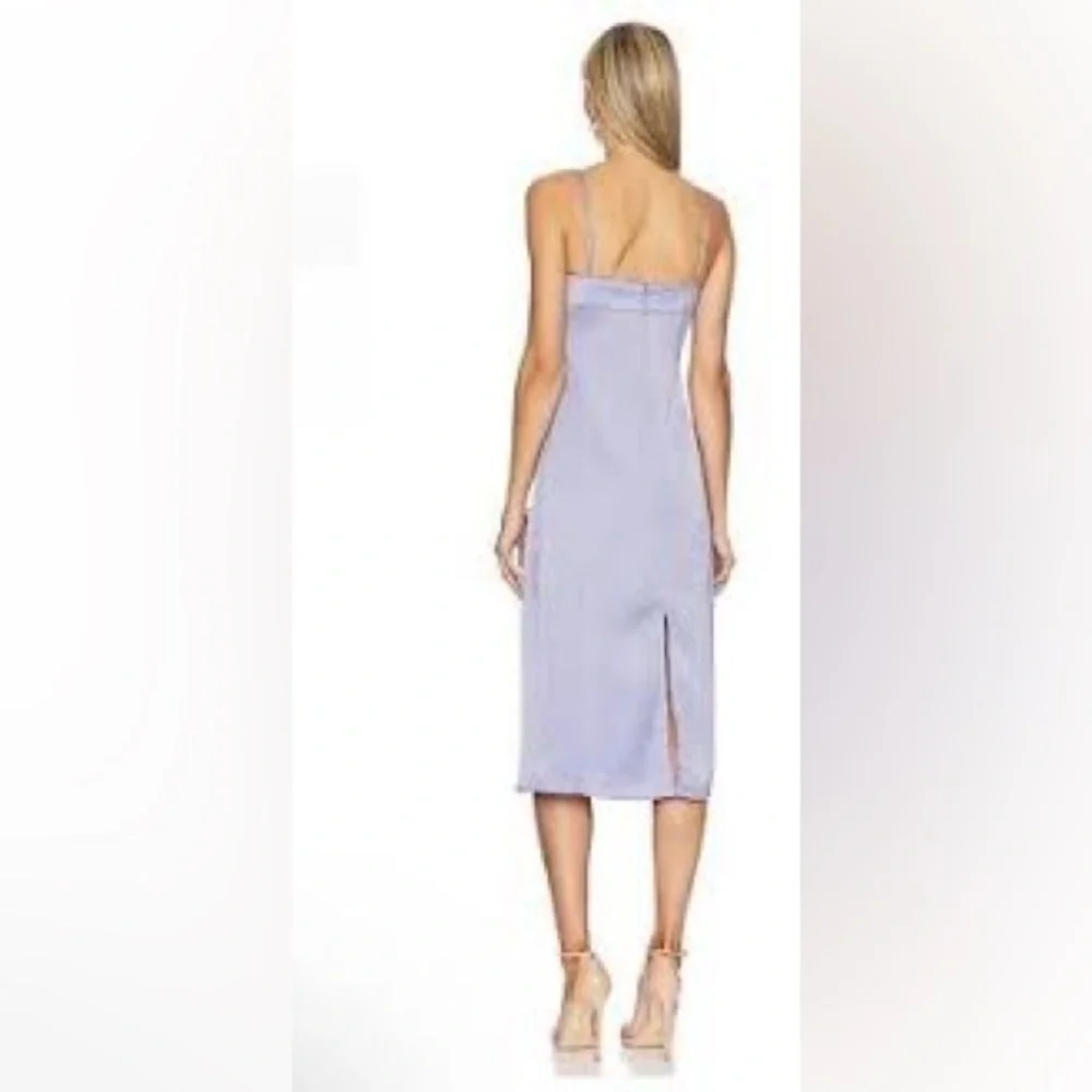 WeWoreWhat Women's Cowl Midi Dress Slate Blue Size 2 NWT